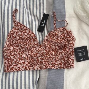 Lulu's Rust Floral Top